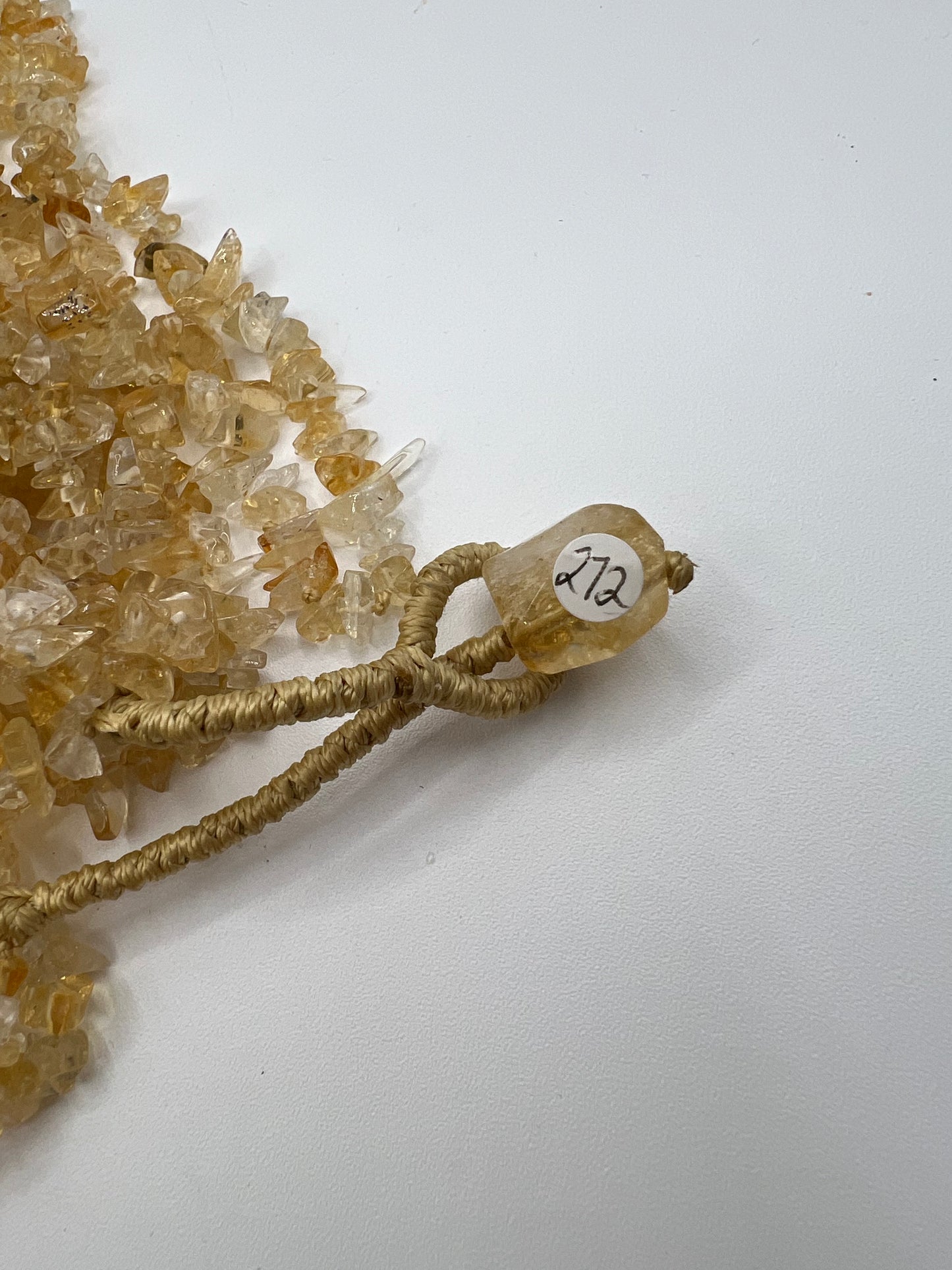 Citrine Large Crystal Necklace Layered Bib Statement Hand made Citrine Beads