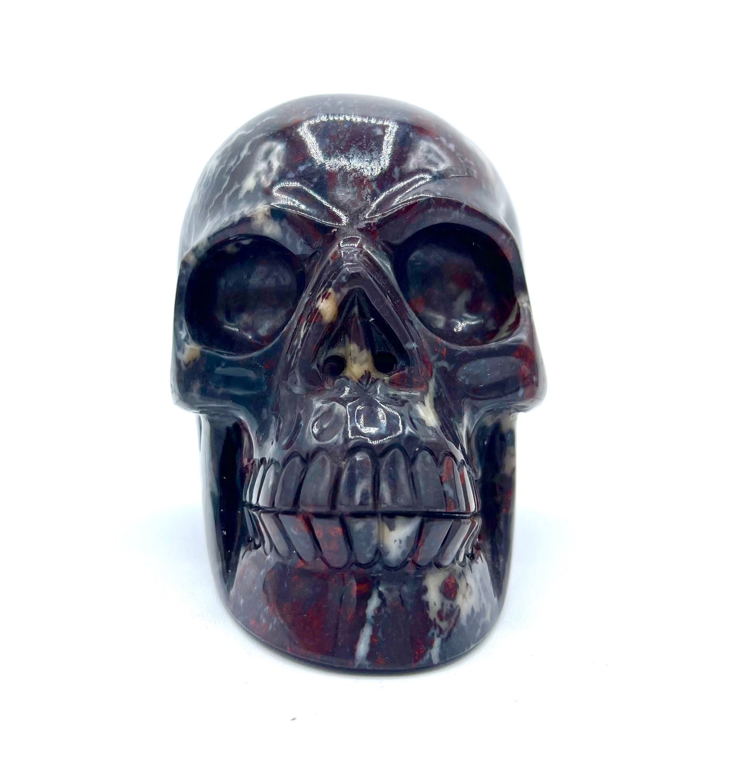 Brecciated Jasper Large Healing Crystal Skull Head Table top Gift Home Decor