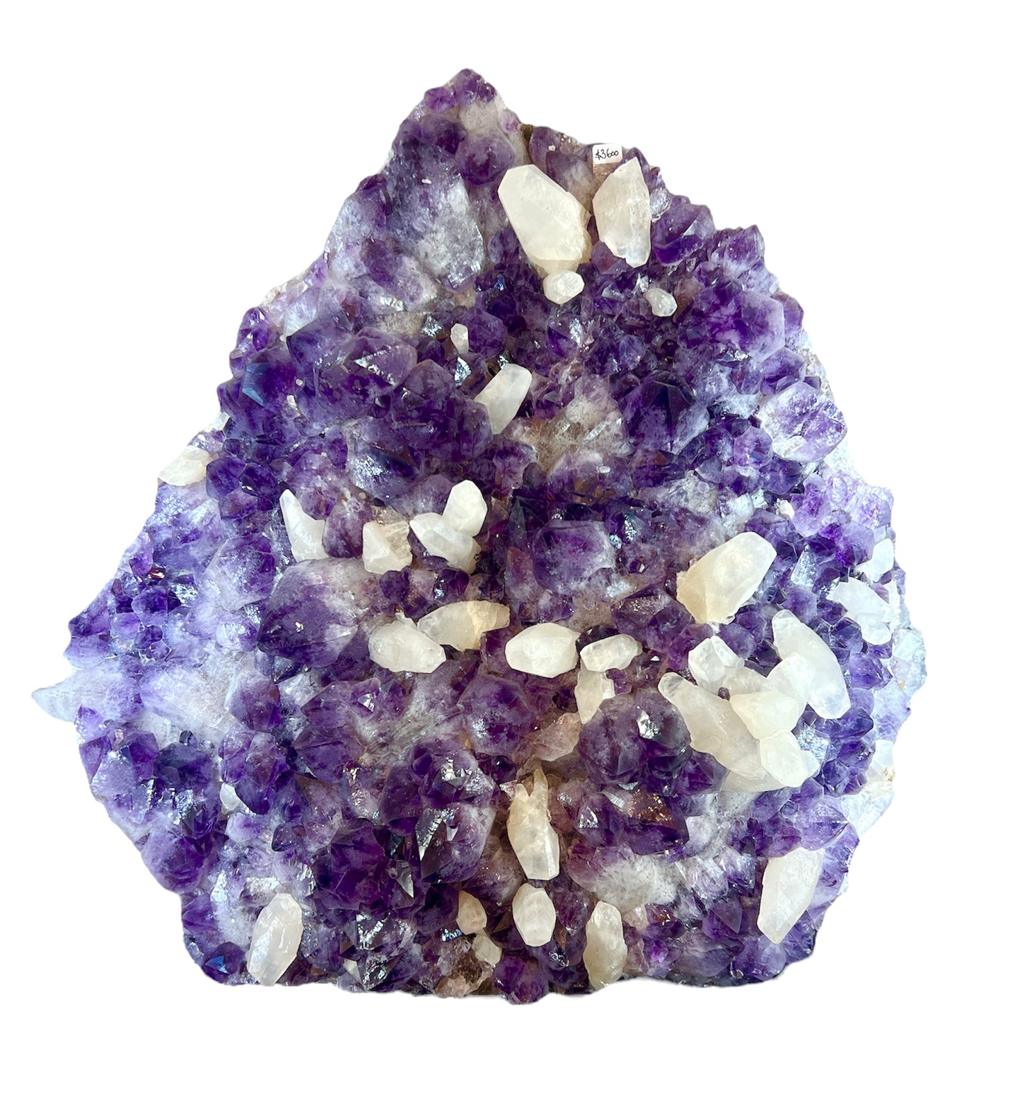 Large Amethyst and Clear Quartz Mix Crystal Rock Cluster Table top 16" X 17"