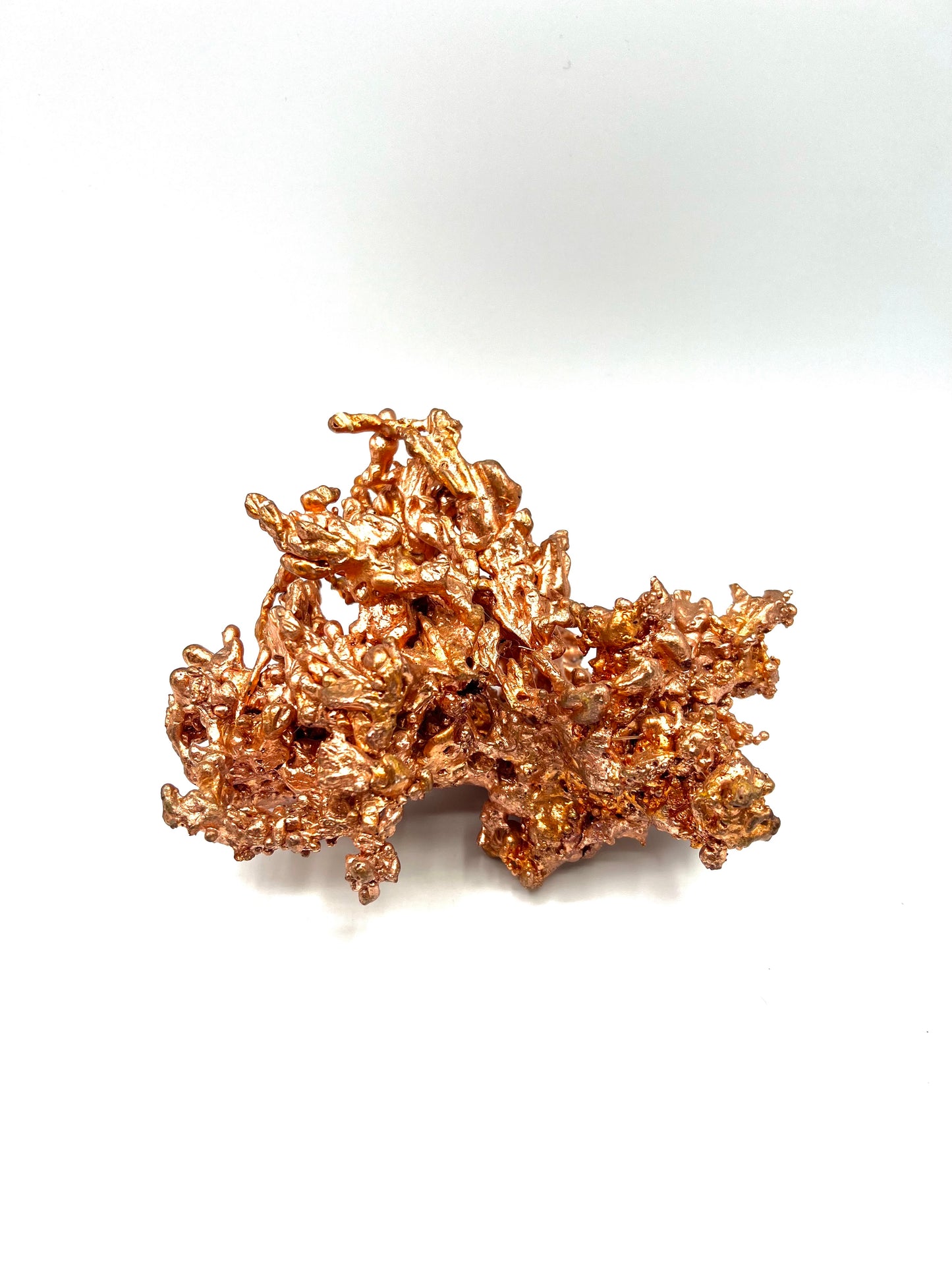 Native Natural Raw Copper Large Molten Copper Abstract Sculpture 3.9lb