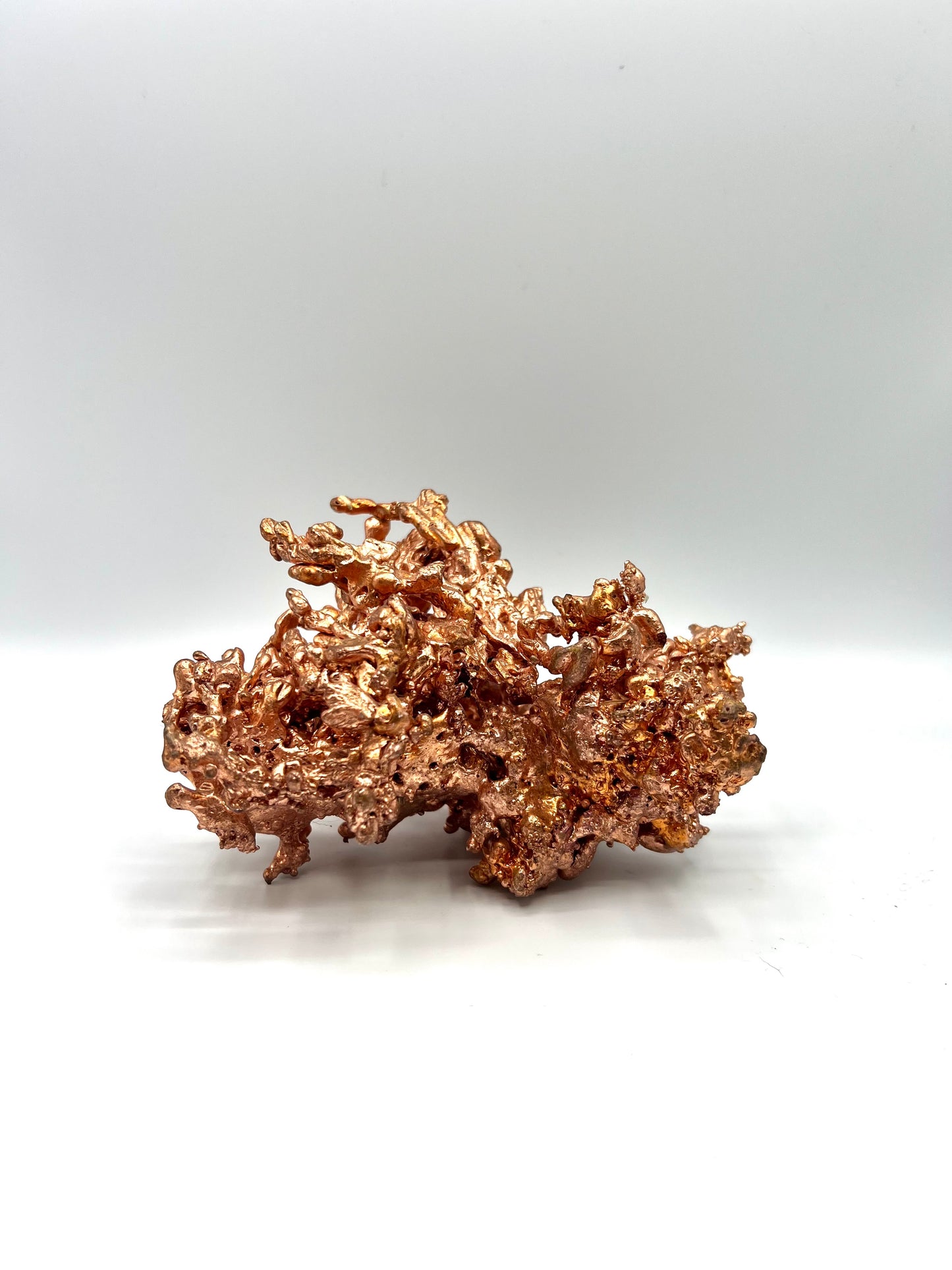 Native Natural Raw Copper Large Molten Copper Abstract Sculpture 3.9lb