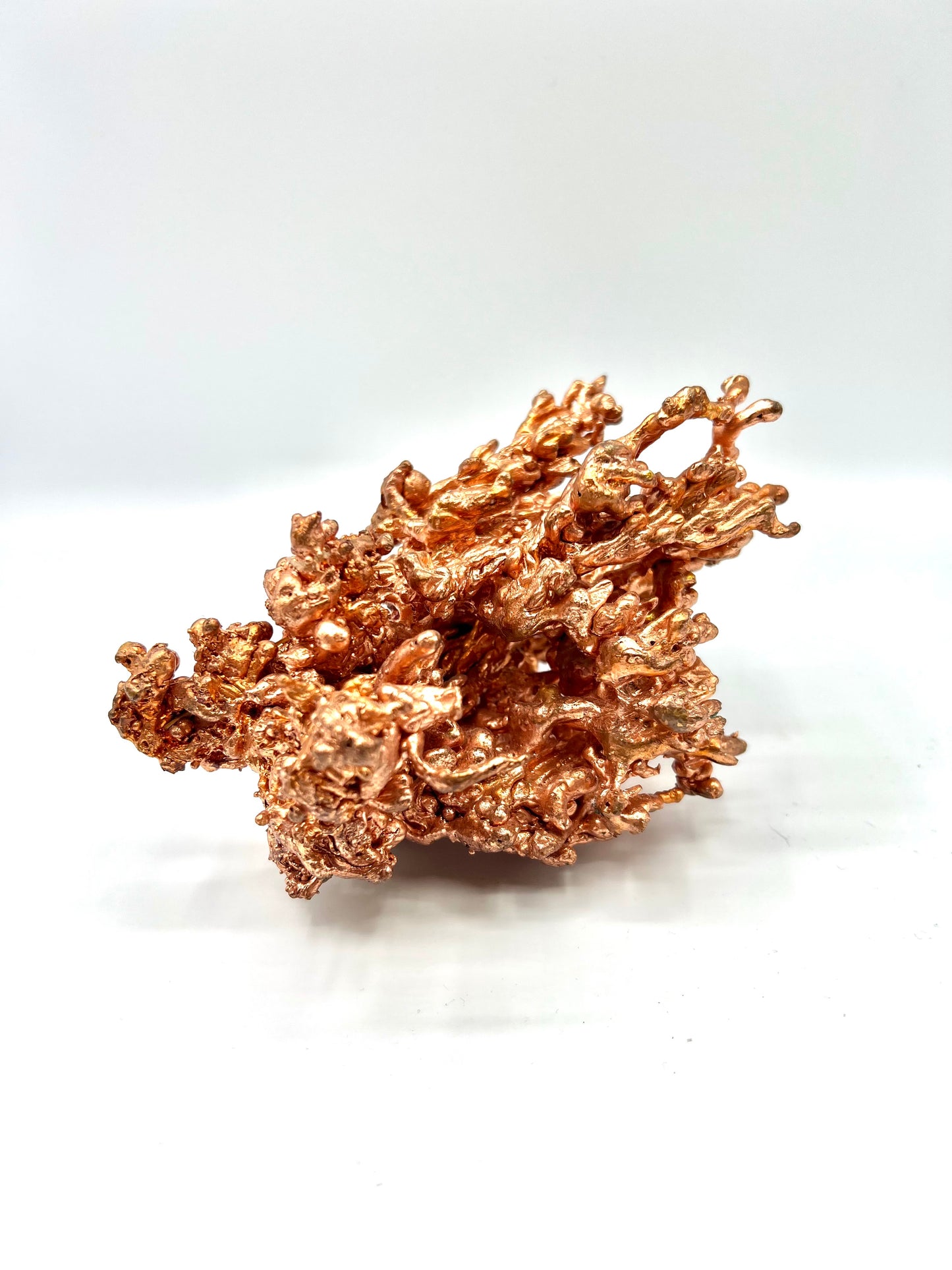 Native Natural Raw Copper Large Molten Copper Abstract Sculpture 3.9lb