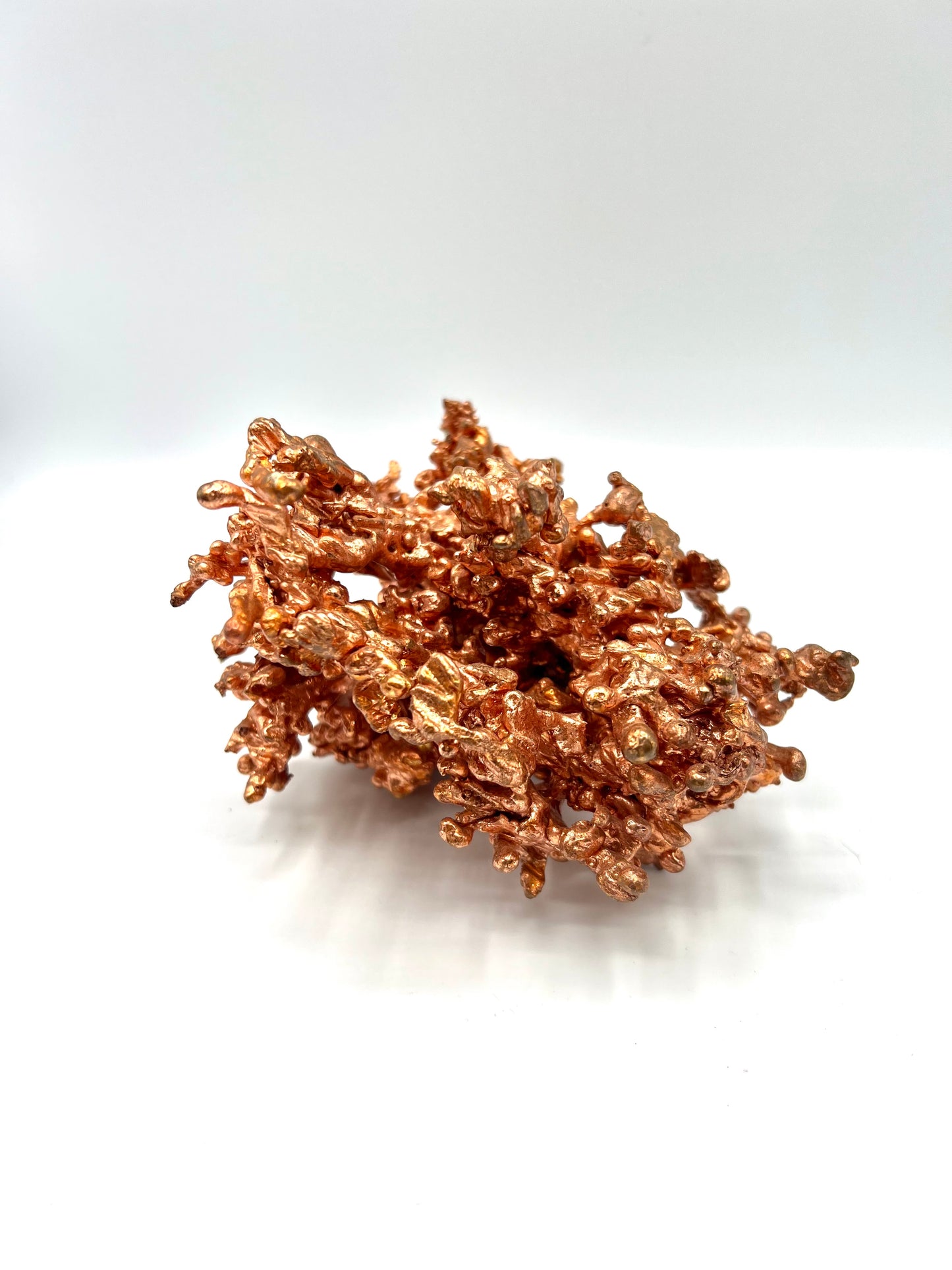 Native Natural Raw Copper Large Molten Copper Abstract Sculpture 3.9lb