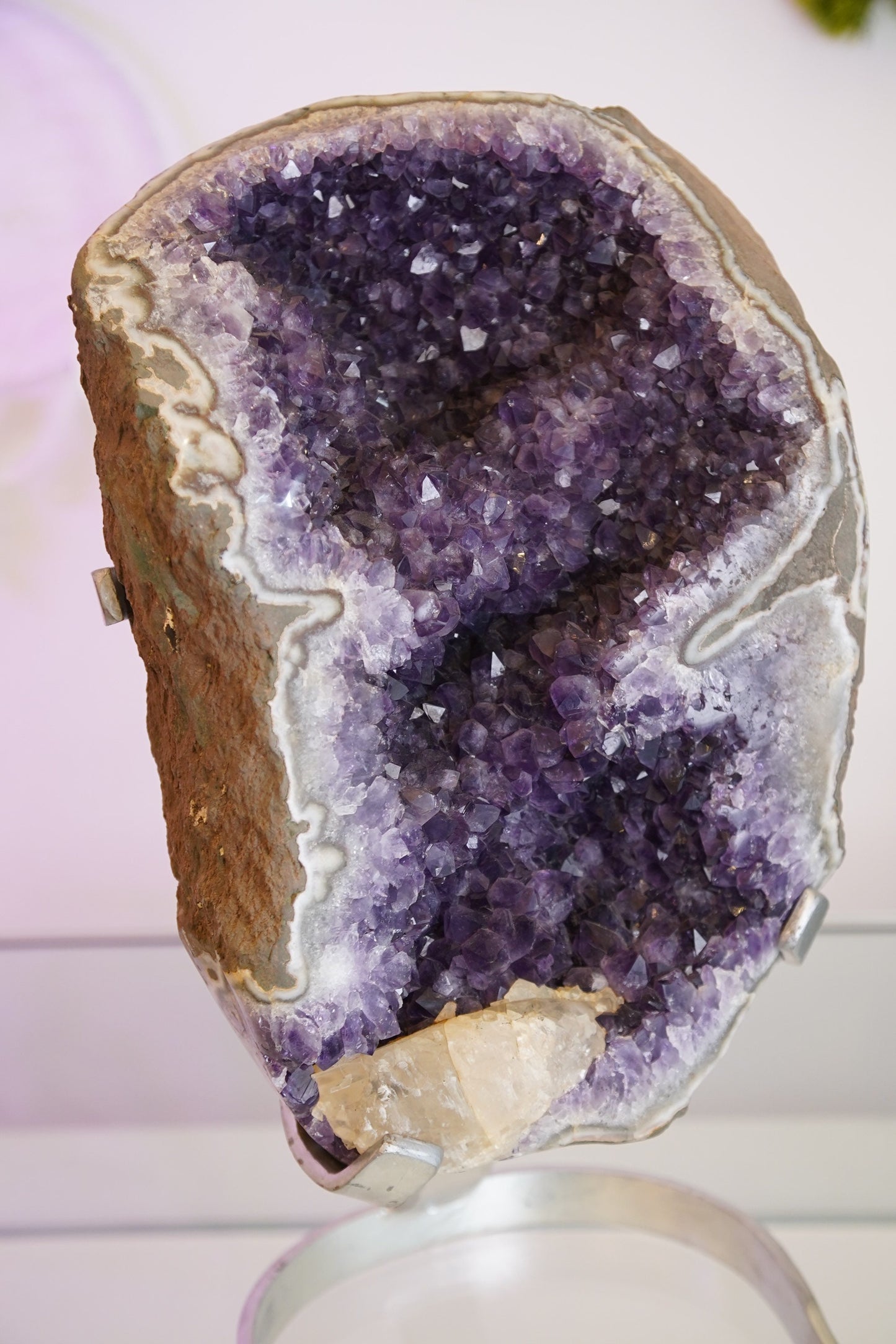 Large Amethyst Geode with Stand