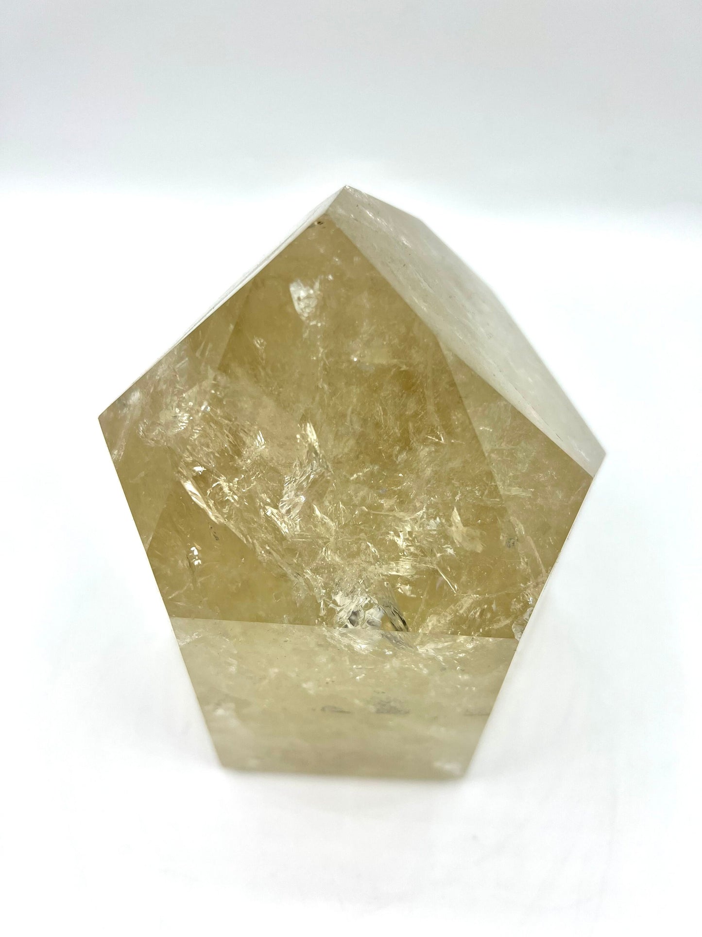 7.2lb  Large Standing Clear Quartz Crystal Tabletop Huge Healing Stone Home decor 6.5" tall