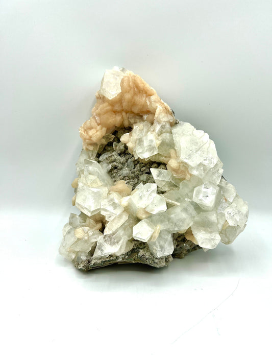 Large Apophyllite Crystal Cluster Healing Anxiety and Stress Table top crystals 6.9lb