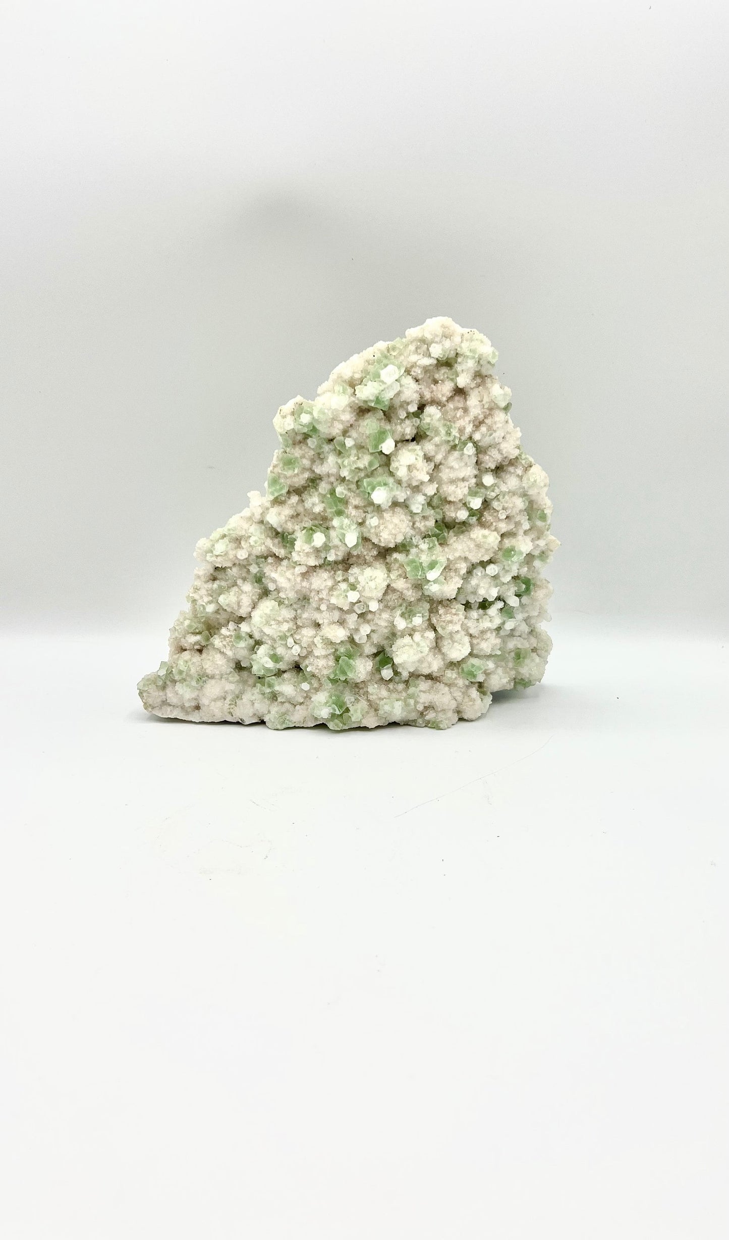 Large Green Apophyllite Cluster Crystal Rock for healing and bringing peace, harmony, and abundance in your life tabletop Gift