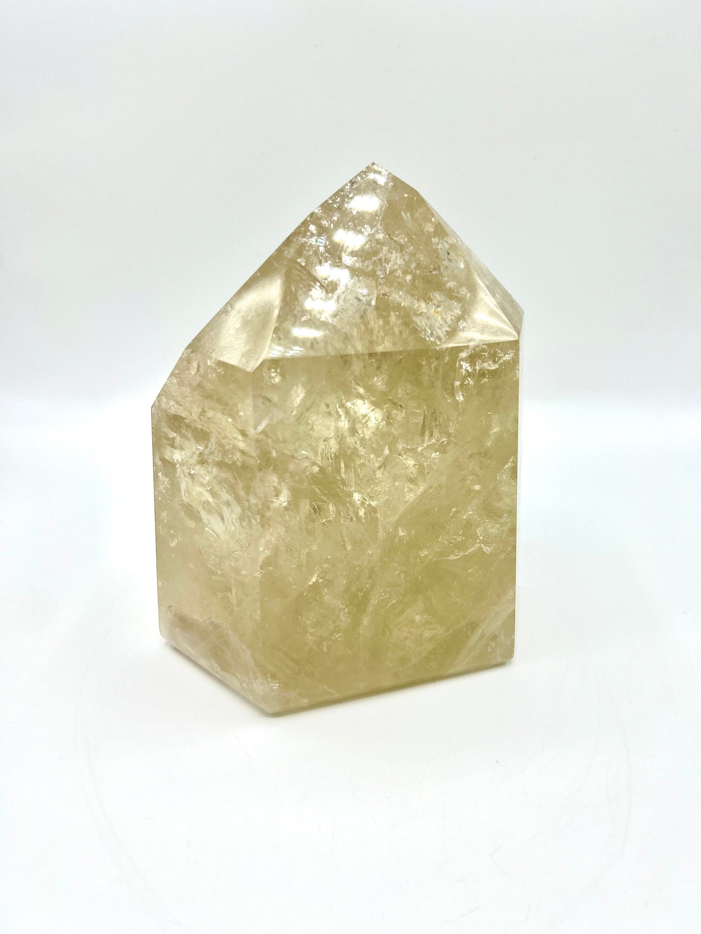 7.2lb  Large Standing Clear Quartz Crystal Tabletop Huge Healing Stone Home decor 6.5" tall