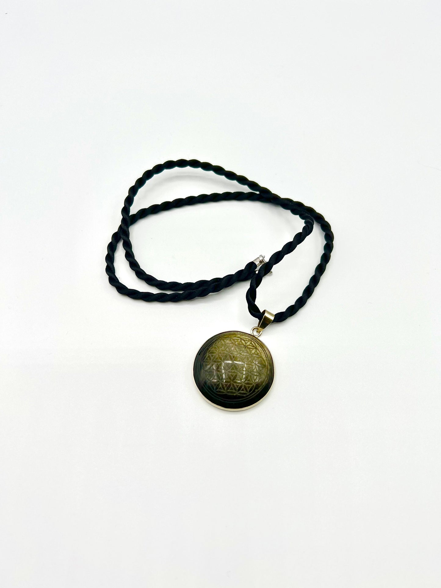 Black Obsidian Tree Of Life Pendant energy pendant necklace Sacred healing crystal jewelry